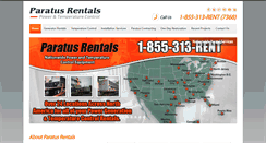 Desktop Screenshot of paratusrentals.com